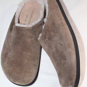 NWOB COMMON PROJECTS Shearling Clog Flats Slip Ons Mules 40